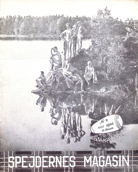 Forside: Spejdernes Magasin 1953 årg  37 nr 9