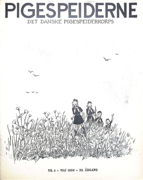 Forside: Pigespejderne 1950 årg 33 nr. 4