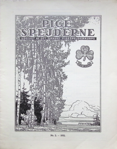 Forside: Pigespejderne 1932 årg 15 nr. 2
