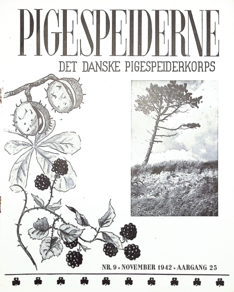 Forside: Pigespejderne 1942 årg 25 nr. 9