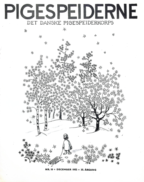 Forside: Pigespejderne 1952 årg 35 nr. 10