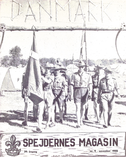 Forside: Spejdernes Magasin 1955 årg  39 nr 9