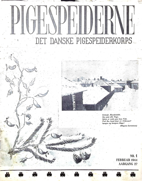 Forside: Pigespejderne 1944 årg 27 nr. 1