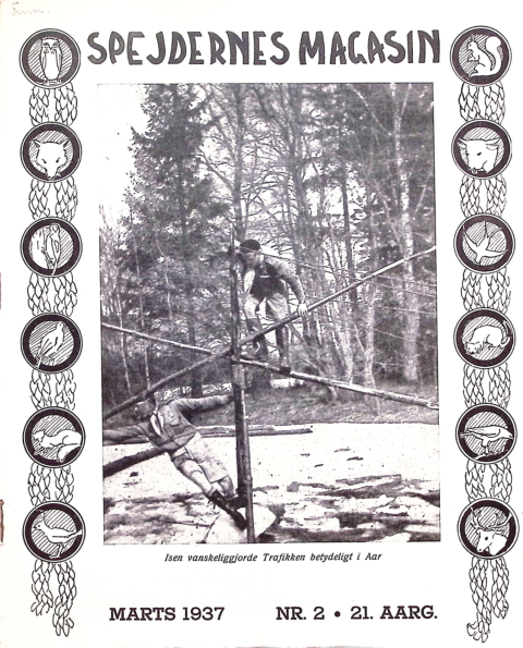 Forside: Spejdernes Magasin 1937 årg  21 nr 2
