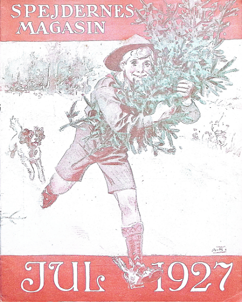 Forside: Spejdernes Magasin 1928 årg  12 nr 4