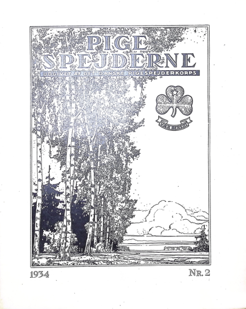 Forside: Pigespejderne 1934 årg 17 nr. 2