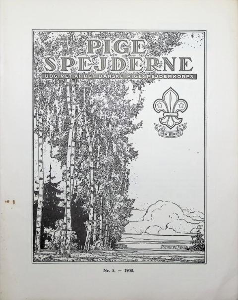 Forside: Pigespejderne 1930 årg 13 nr. 5