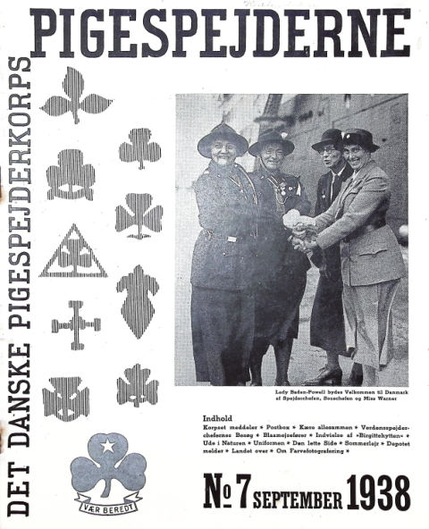 Forside: Pigespejderne 1938 årg 21 nr. 7