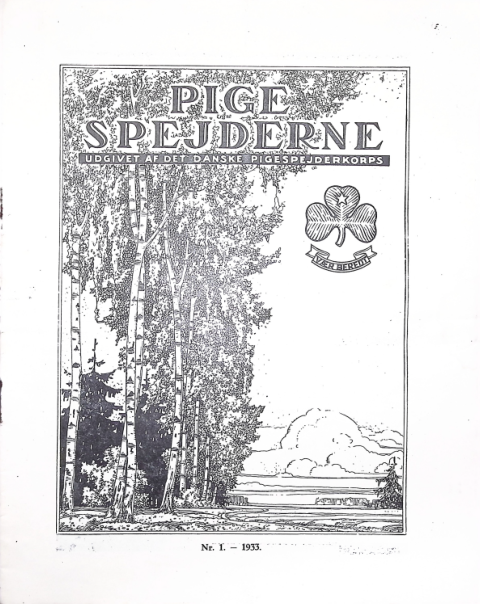 Forside: Pigespejderne 1933 årg 16 nr. 1