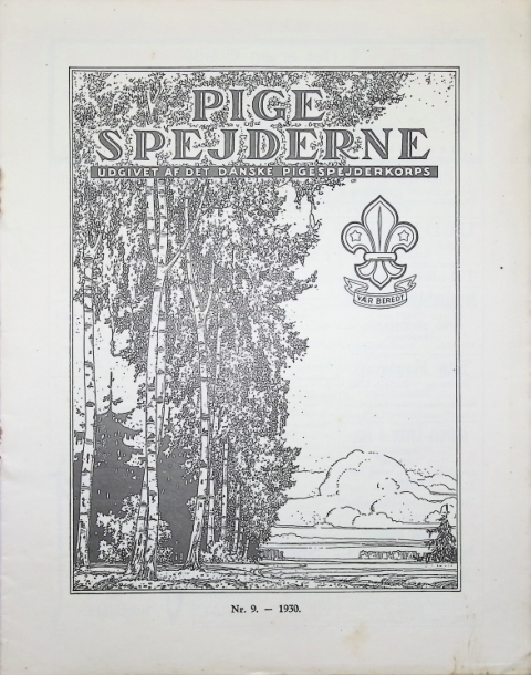 Forside: Pigespejderne 1930 årg 13 nr. 9