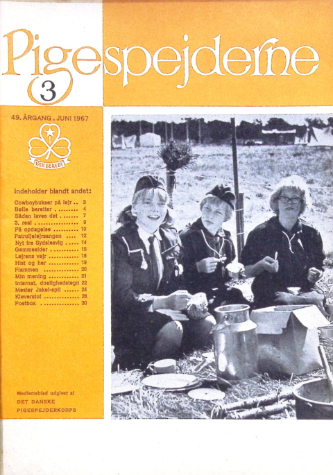 Forside: Pigespejderne 1967 årg 50 nr. 3