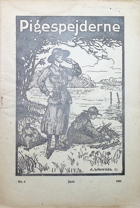 Forside: Pigespejderne 1924 årg 7 nr. 6