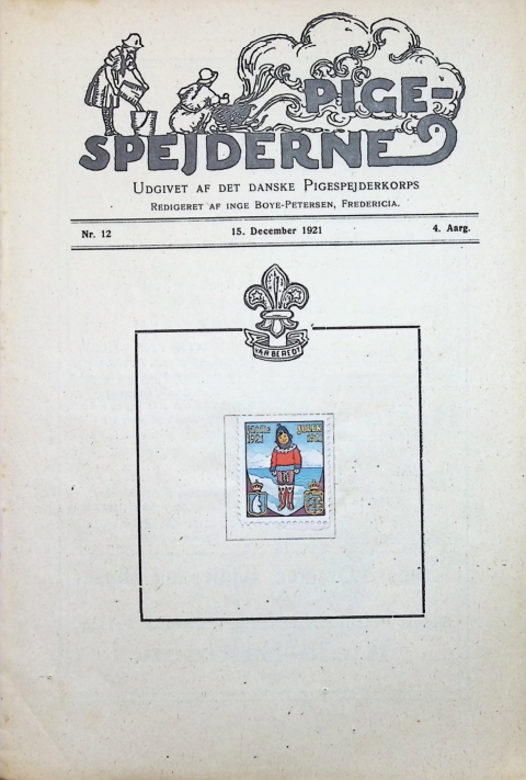 Forside: Pigespejderne 1921 årg 4 nr. 12