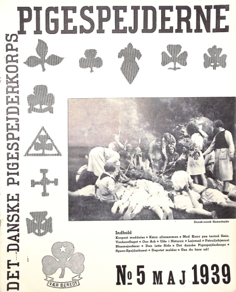 Forside: Pigespejderne 1939 årg 22 nr. 5