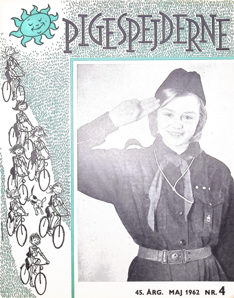 Forside: Pigespejderne 1962 årg 45 nr. 4