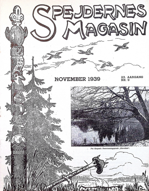 Forside: Spejdernes Magasin 1939 årg  23 nr 9