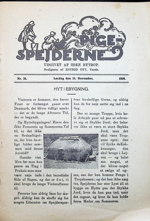 Forside: Pigespejderne 1919 årg 2 nr. 21