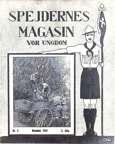 Forside: Spejdernes Magasin 1918 årg 3 nr 2