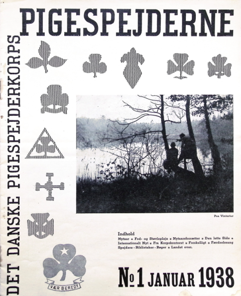Forside: Pigespejderne 1938 årg 21 nr. 1