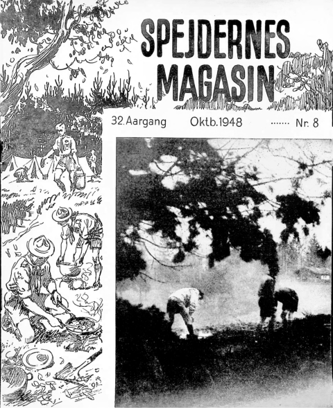 Forside: Spejdernes Magasin 1948 årg  32 nr 8