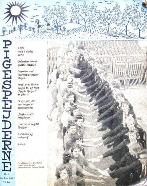 Forside: Pigespejderne 1961 årg 44 nr. 1