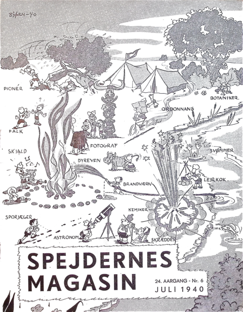 Forside: Spejdernes Magasin 1940 årg  24 nr 6