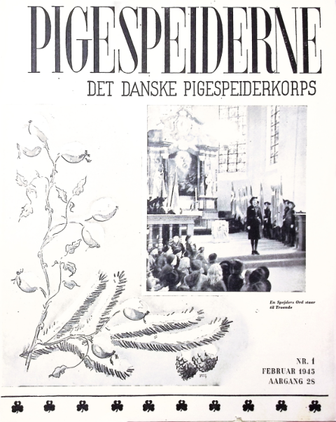 Forside: Pigespejderne 1945 årg 28 nr. 1
