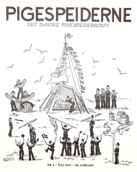 Forside: Pigespejderne 1947 årg 30 nr. 4