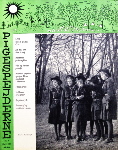 Forside: Pigespejderne 1961 årg 44 nr. 4