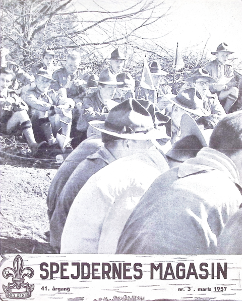Forside: Spejdernes Magasin 1957 årg  41 nr 3