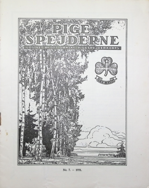 Forside: Pigespejderne 1931 årg 14 nr. 7