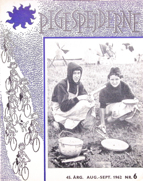 Forside: Pigespejderne 1962 årg 45 nr. 6