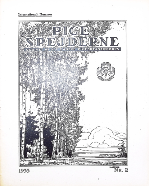 Forside: Pigespejderne 1935 årg 18 nr. 2