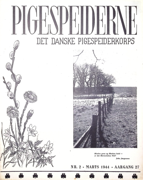 Forside: Pigespejderne 1944 årg 27 nr. 2