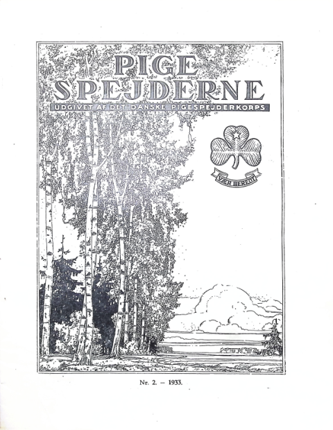 Forside: Pigespejderne 1933 årg 16 nr. 2