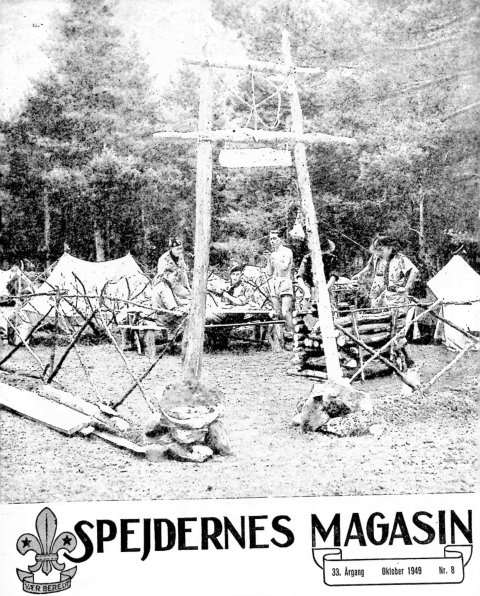 Forside: Spejdernes Magasin 1949 årg  33 nr 8