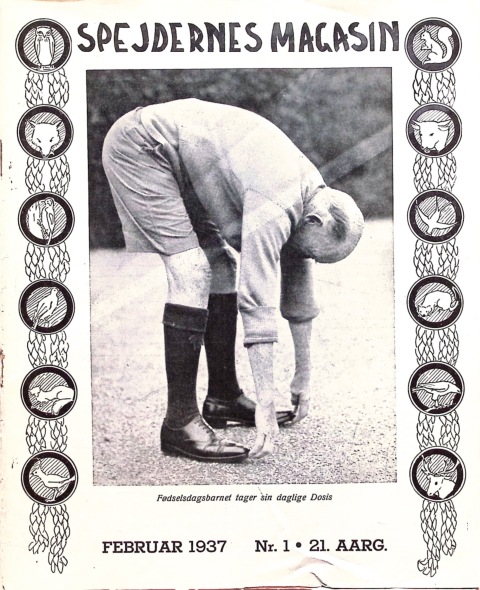 Forside: Spejdernes Magasin 1937 årg  21 nr 1
