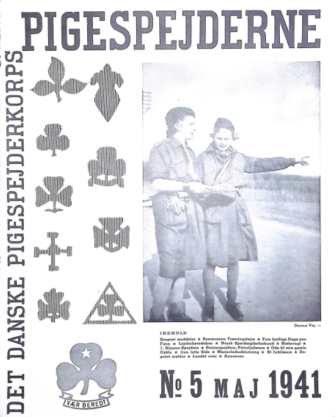 Forside: Pigespejderne 1941 årg 24 nr. 5