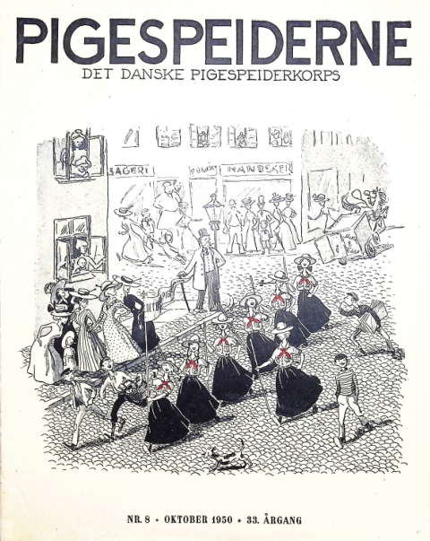 Forside: Pigespejderne 1950 årg 33 nr. 8