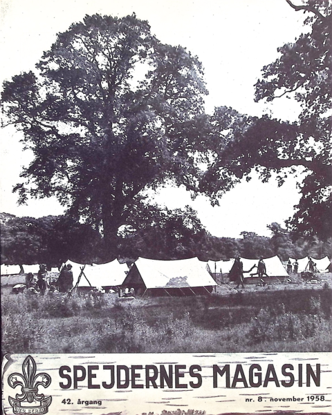 Forside: Spejdernes Magasin 1958 årg  42 nr 8