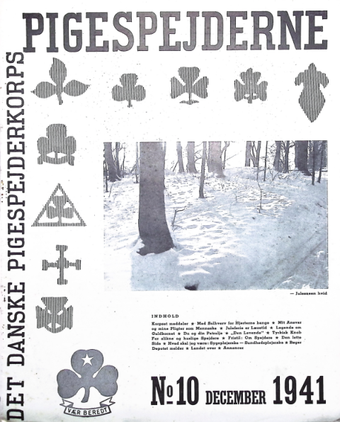 Forside: Pigespejderne 1941 årg 24 nr. 10