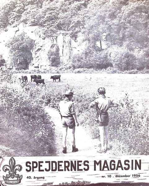 Forside: Spejdernes Magasin 1956 årg  40 nr 10