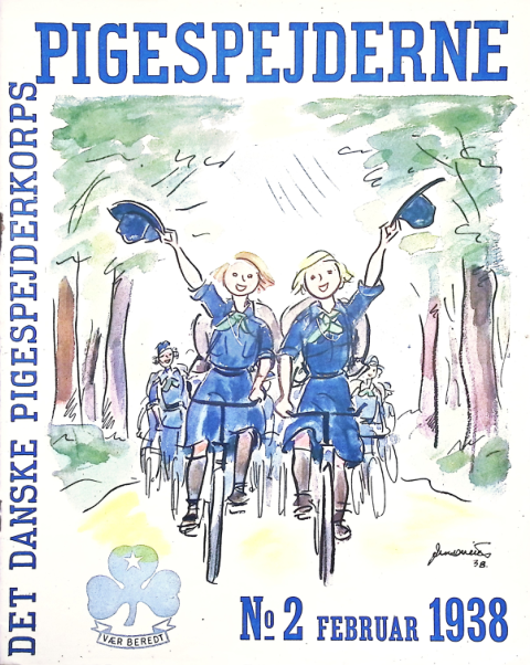 Forside: Pigespejderne 1938 årg 21 nr. 2