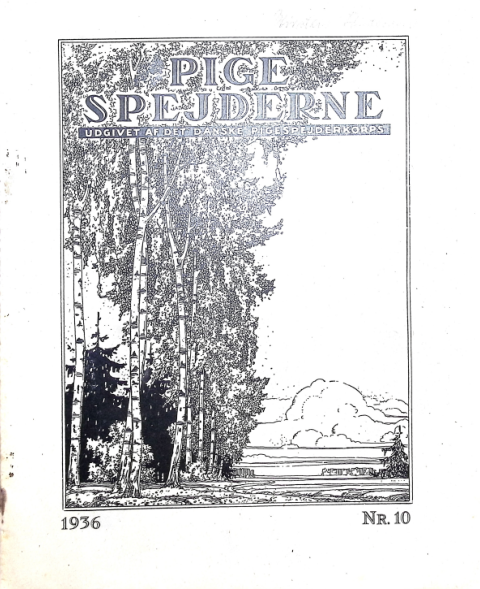 Forside: Pigespejderne 1936 årg 19 nr. 10