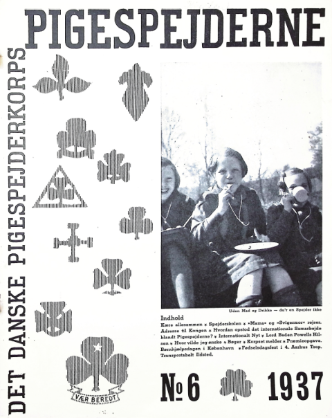 Forside: Pigespejderne 1937 årg 20 nr. 6