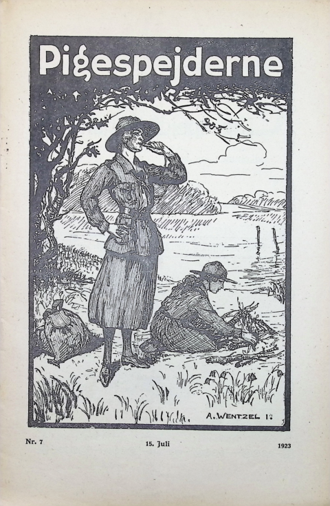 Forside: Pigespejderne 1923 årg 6 nr. 7
