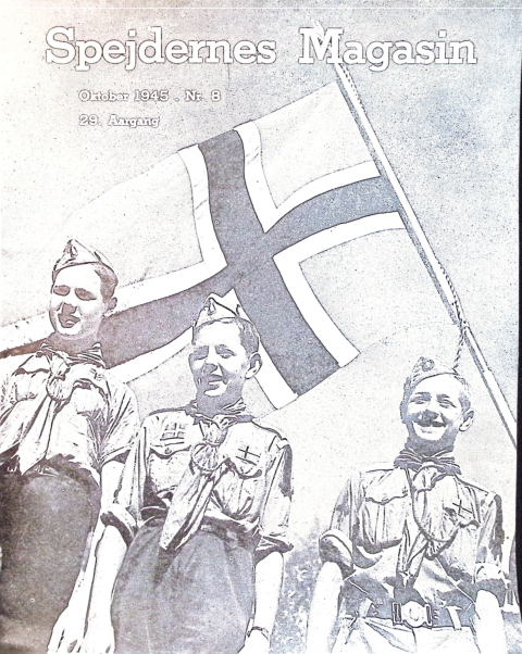 Forside: Spejdernes Magasin 1945 årg  29 nr 8