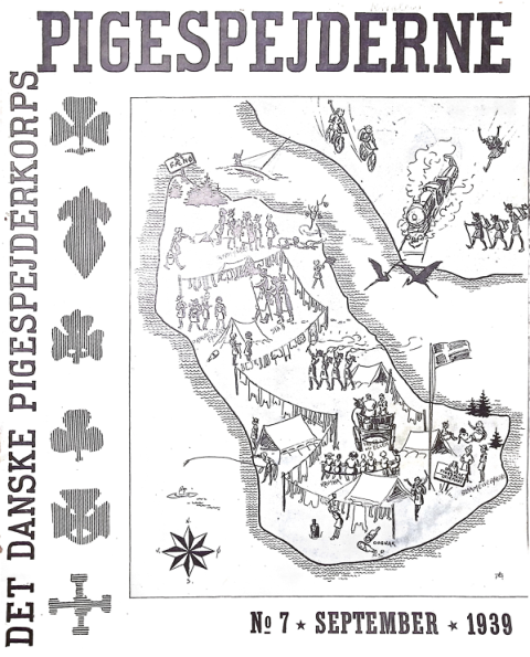 Forside: Pigespejderne 1939 årg 22 nr. 7