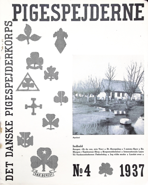Forside: Pigespejderne 1937 årg 20 nr. 4