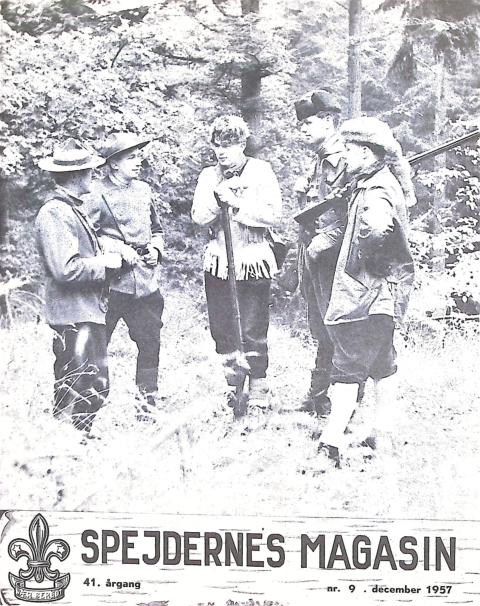 Forside: Spejdernes Magasin 1957 årg  41 nr 9